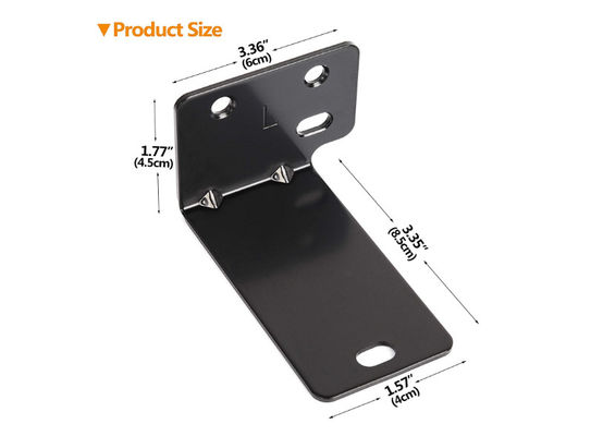 OEM ODM Custom Universal Wall Mount Kit Sound Bar Rack Mounting Brackets Czarny Powder Coating Metal Bracket