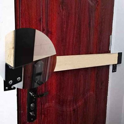 OEM Custom Czarny Powder powlekany Stamping Metal U Shape Door Barricade Brackets