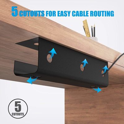 Niestandardowe powłoka powłoki stali węglowej Metal Bracket Pod biurkiem Kabel Zarządzanie Targowy Targowy Do biura