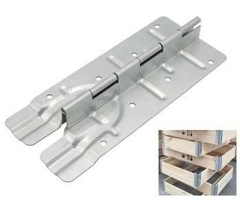 Galwanizowana stalowa drewniana skrzynia złącza metalowa zawiesina składana skrzynia 220 mm zawiesina sprzęt