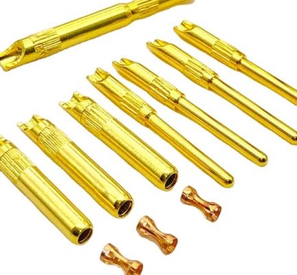 Zastosowane metalowe lampy brązowe, złącze końcowe szrapneli, złącze końcowe bananowe, złącze końcowe do wytwarzania arkuszy metalowych