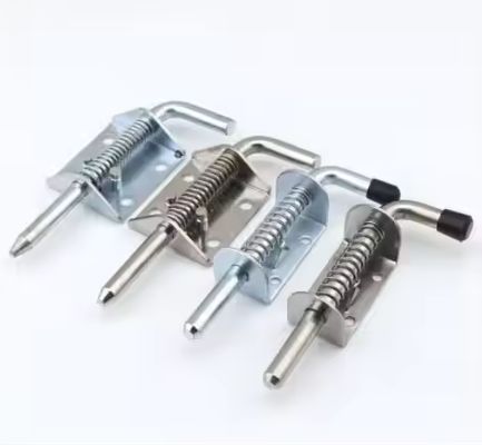 Gorąca sprzedaż Galwanizowane wiosną załadowane Zamknięcie Pin Barrel Bolt Szczotkowane Skończone Zamek drzwi bezpłatny próbka