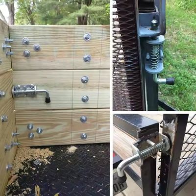 Gorąca sprzedaż Galwanizowane wiosną załadowane Zamknięcie Pin Barrel Bolt Szczotkowane Skończone Zamek drzwi bezpłatny próbka